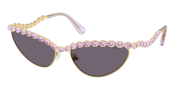 Swarovski SK7030 - Gold, Metal, Cat Eye frame
