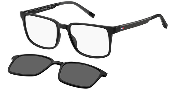 Tommy Hilfiger TH 2145/CS - 08am9 Blackgrey, Plastic, Rectangle frame