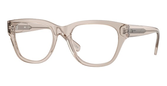 Diesel DL4001 - Transparent Taupe, Plastic, Oval frame