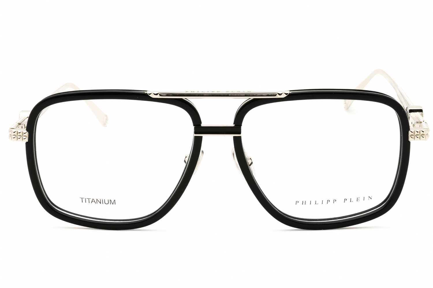 Philipp Plein VPP063M - Palladium/black, Other, Aviator frame