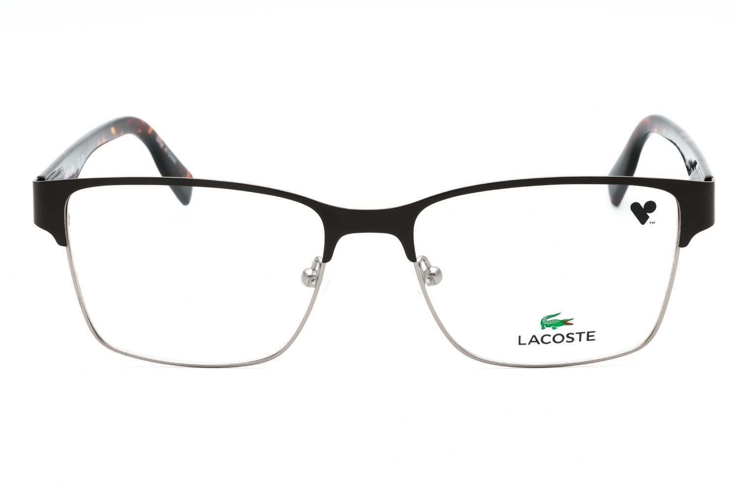 Lacoste L2286 - Matte Brown, Metal, Rectangle frame