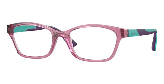 Vogue Junior Optical VY2024 - Transparent Dark Pink, Acetate, Oval frame