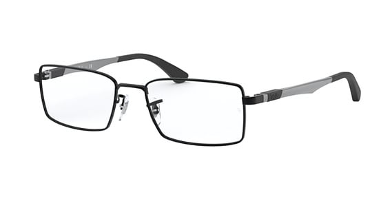 Ray-Ban RX6275 - Matte Black, Metal, Rectangle frame