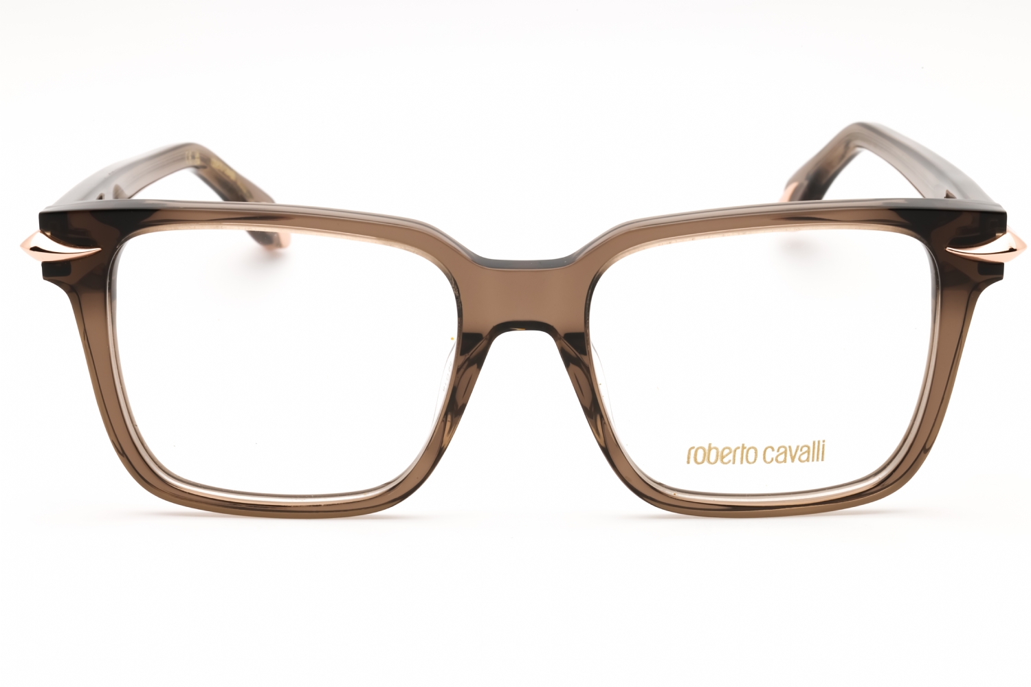 Roberto Cavalli VRC019M - Transparent Dove Grey, Plastic, Rectangle frame
