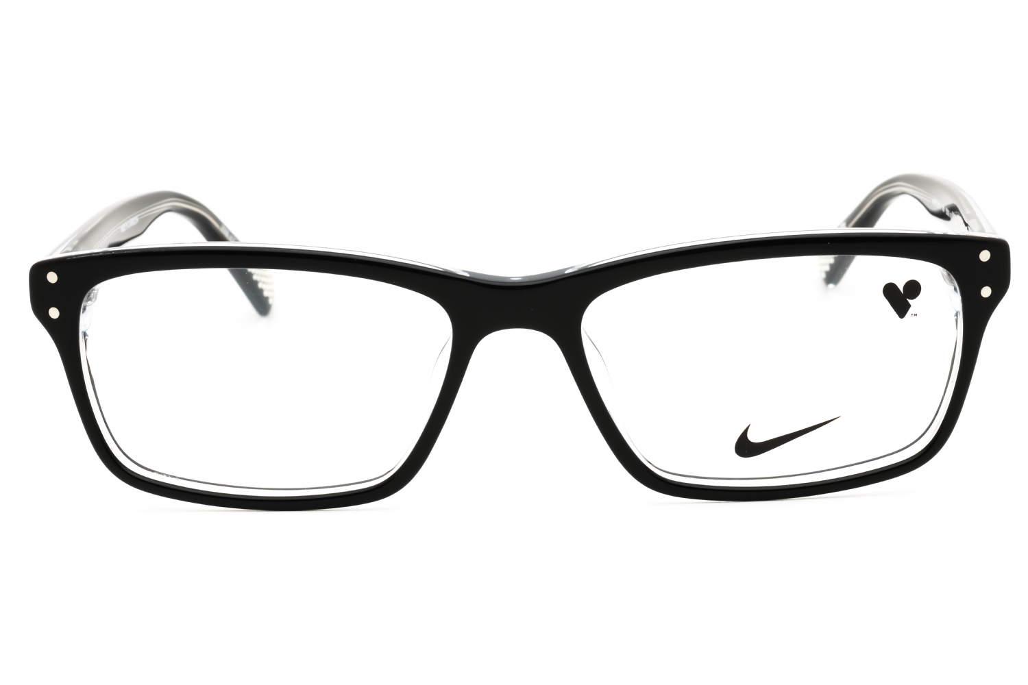 Nike NIKE 7242 - Black, Acetate, Rectangle frame
