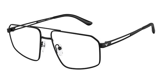 Emporio Armani EA1184 - Matte Black, Metal, Mixed Shapes frame