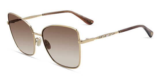 Stuart Weitzman WZN 8013/G/S - T5uha Gd Bwhorn, Metal, Cat Eye frame