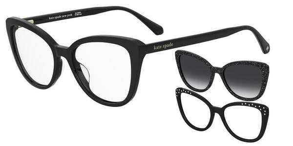 Kate Spade KS Ragan 2/C2 - 807wj Black, Plastic, Cat Eye frame