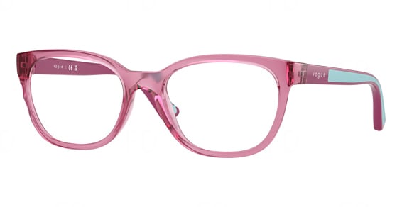 Vogue Junior Optical VY2033 - Transparent Dark Rose, Acetate, Oval frame