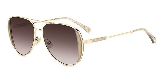 Kate Spade KS Navy/G/S - 4s4la Cry Gdglt, Stainless Steel, Aviator frame