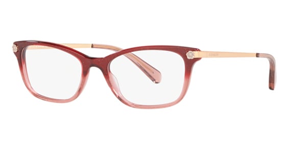COACH HC6142 - Burgundy Pink Glitter GR, Plastic, Oval frame