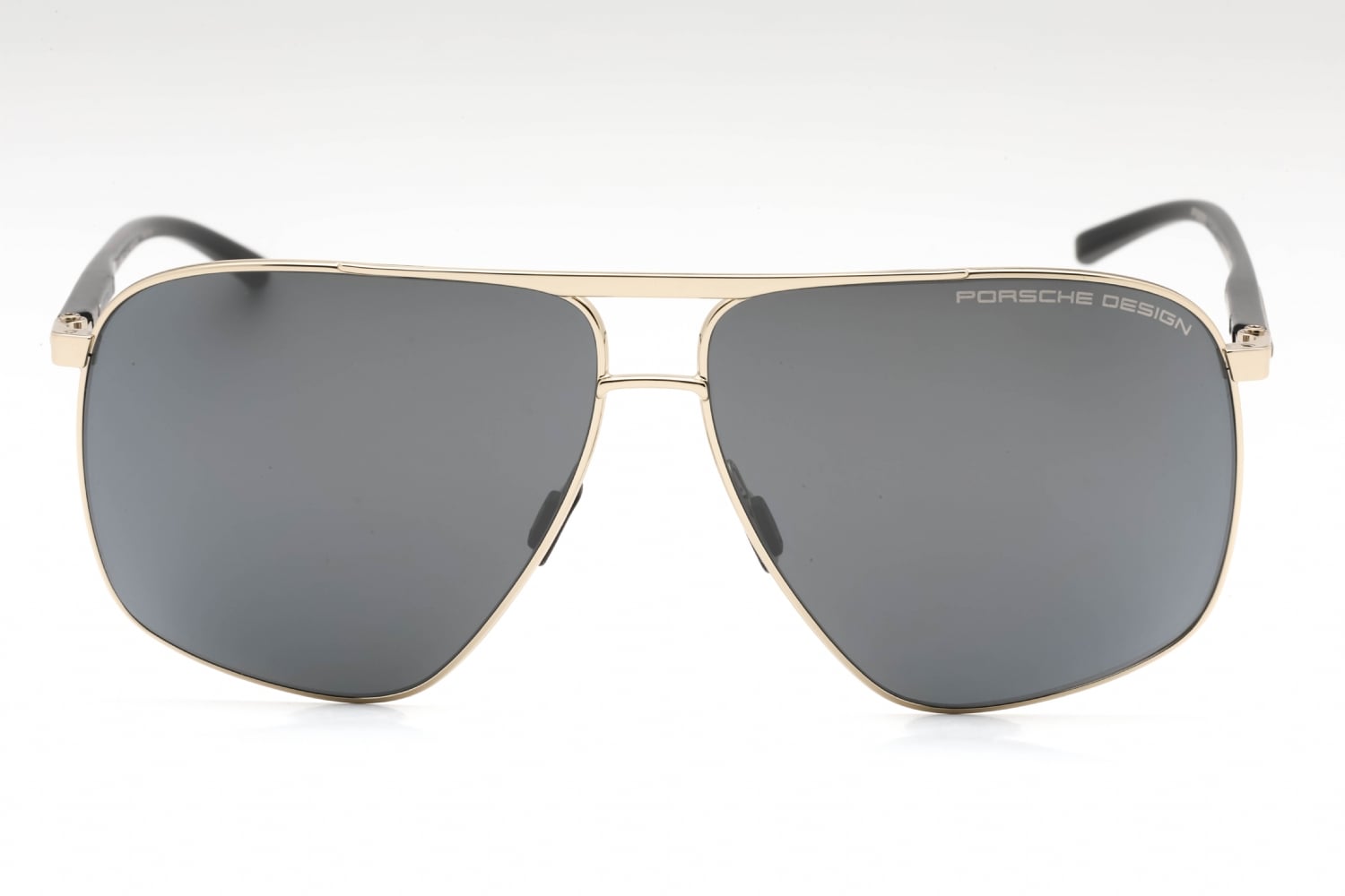 Porsche P8933 - Light Gold/Black, Metal, Rectangle frame