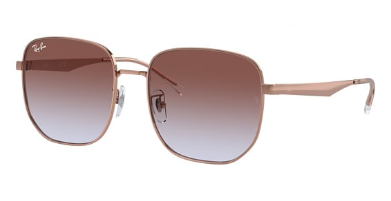 Ray-Ban RB3713D - Rose Gold, Metal, Rectangle frame