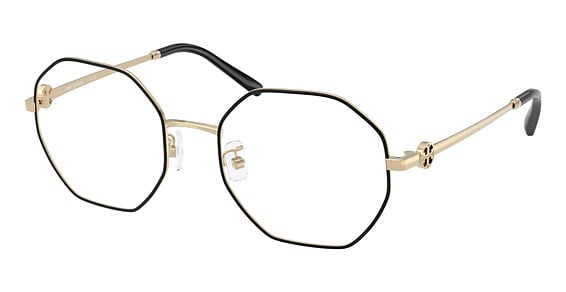Tory Burch TY1099D - Shiny Light Gold, Metal, Geometric frame