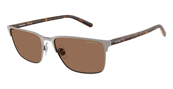 Arnette AN3094 HAMPERE - Brushed Gunmetal, Metal, Rectangle frame