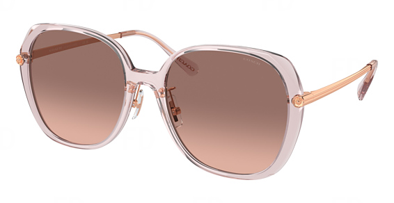 COACH HC8403D CR636 - Transparent Rose, Acetate, Rectangle frame