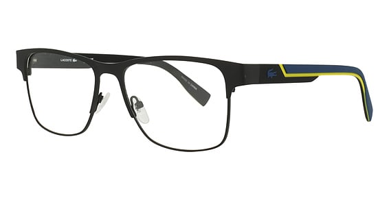 Lacoste L2307MAG-SET - Matte Black, Metal, Rectangle frame