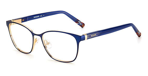 Missoni MIS 0062 - Blue Gold, Metal, Rectangle frame