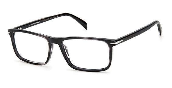 David Beckham DB 1019/US - Grey Horn, Acetate, Rectangle frame