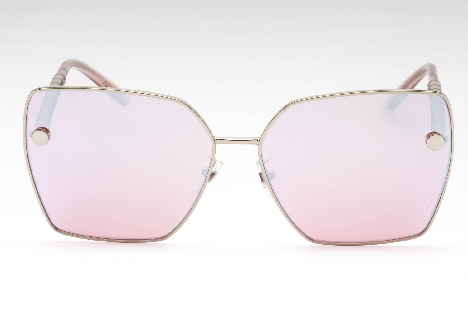 Versace 0VE2270D - Silver, Metal, Rectangle frame
