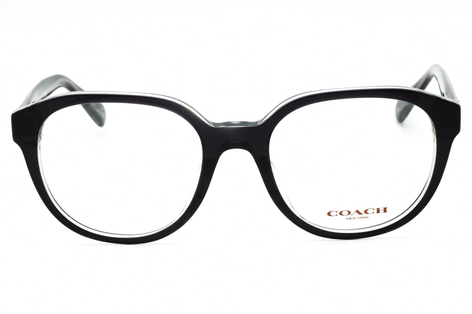 COACH 0HC6209U - Transparent Dark Grey, Plastic, Round frame