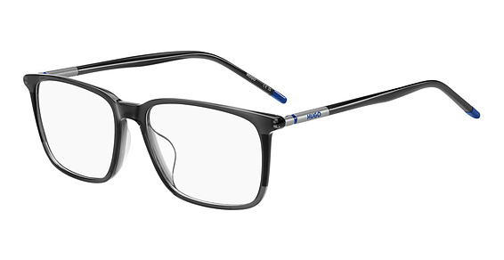 HUGO HG 1349/G - Grey, Acetate, Rectangle frame
