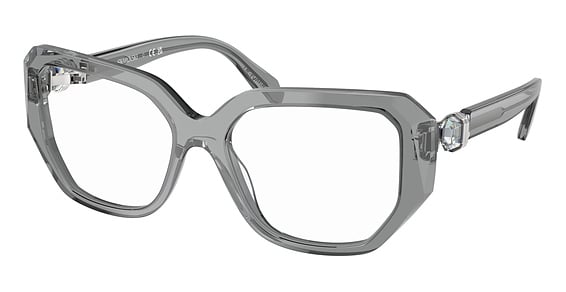 Swarovski SK2035 - Transparent Grey, Plastic, Oval frame