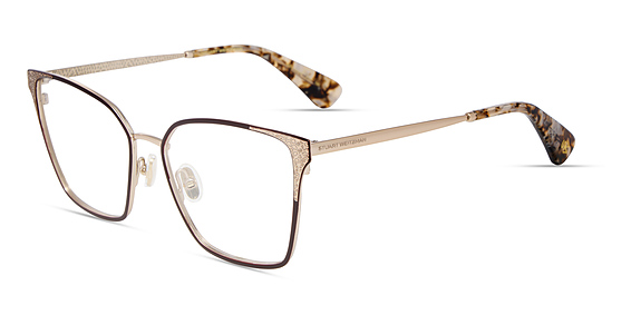Stuart Weitzman WZN 1049/G - Brown Gold, Metal, Rectangle frame