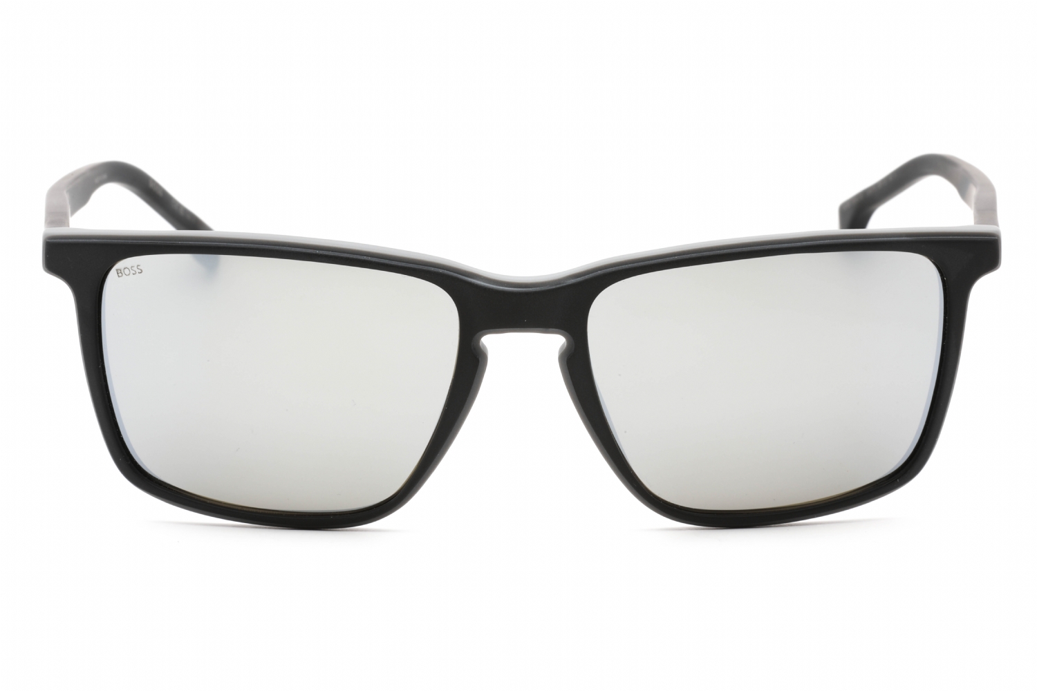 Hugo Boss BOSS 1556/O/S - Matte Black Grey, Plastic, Rectangle frame