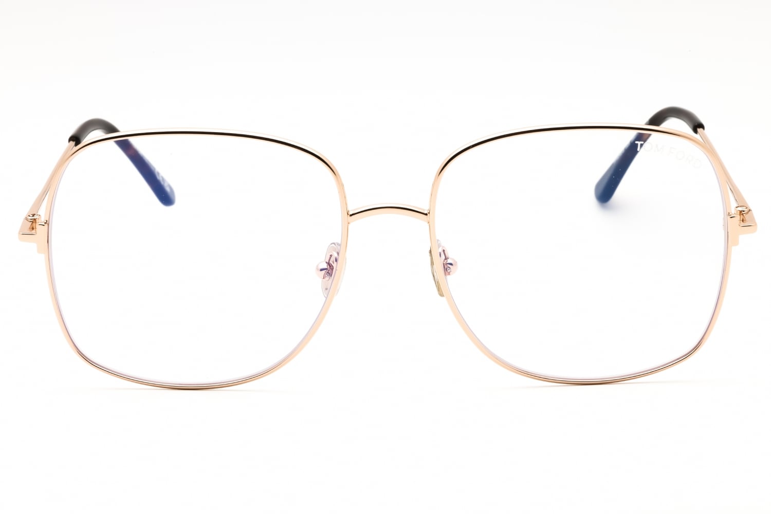 Tom Ford FT6048-B - Shiny Rose Gold/clear, Metal, Rectangle frame