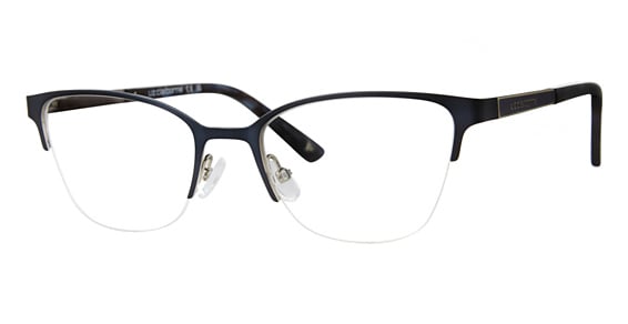 Liz Claiborne L 472 - Matte Blue, Stainless Steel, Rectangle frame