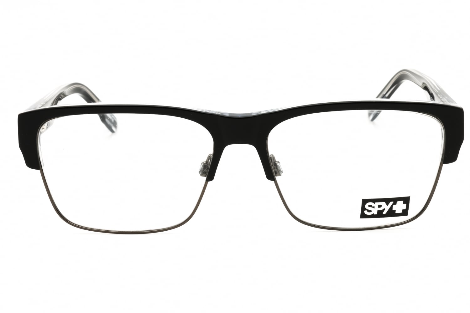 SPY BRODY 5050 59 - Black Clear Gunmetal, Acetate, Rectangle frame