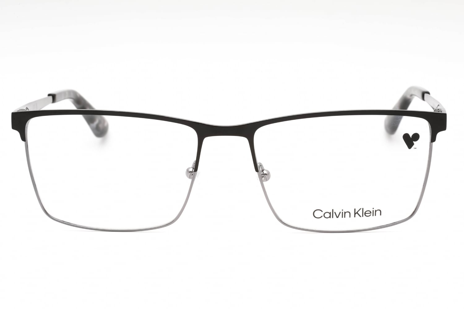 Calvin Klein CK22102 - Black Gunmetal, Metal, Rectangle frame