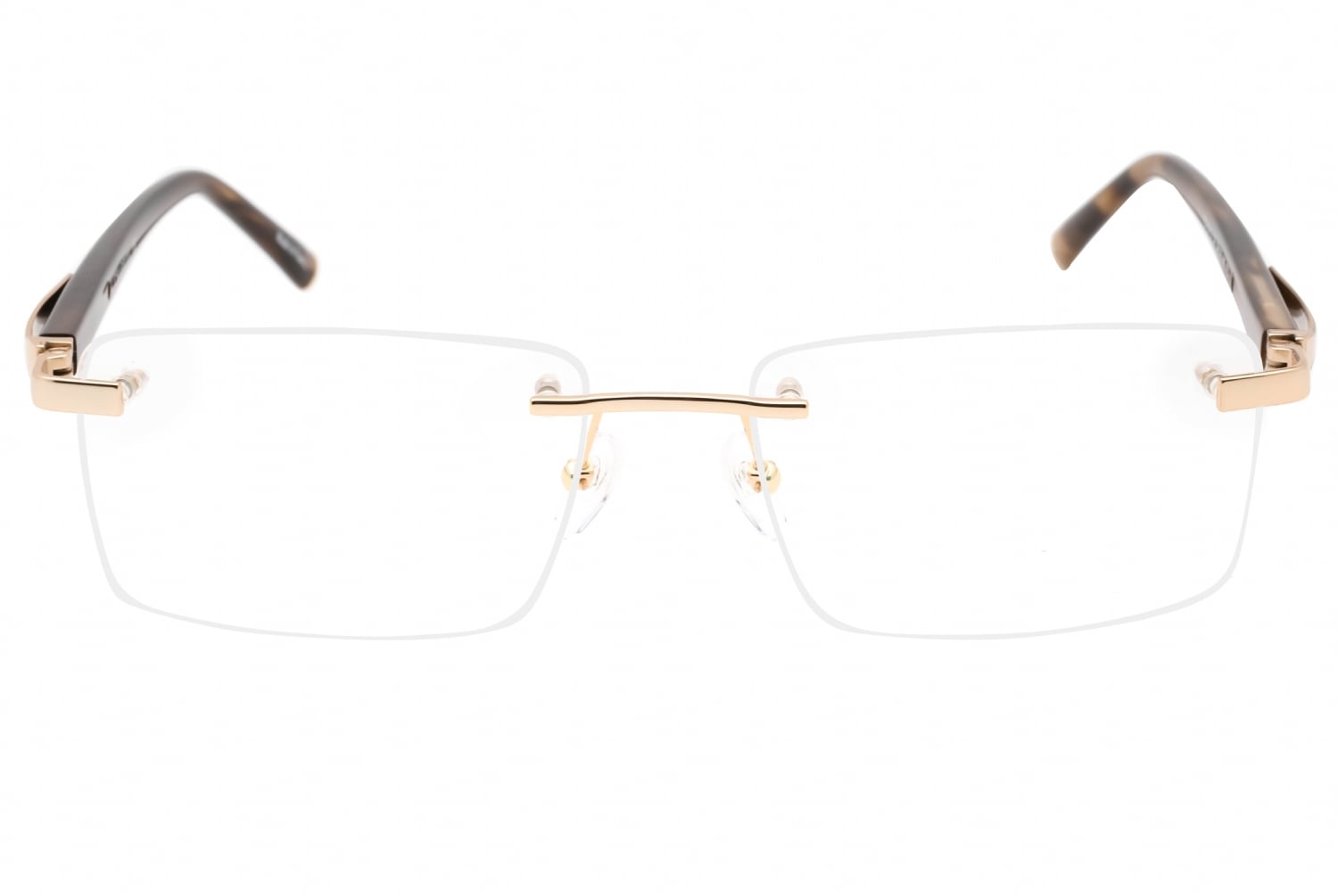 Charriol PC75112 - Shiny Gold/brown Horn, Metal, Rimless frame