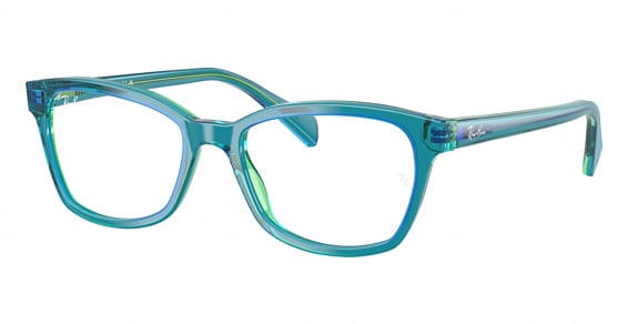 Ray-Ban RY1591 - Transparent Blue, Plastic, Oval frame