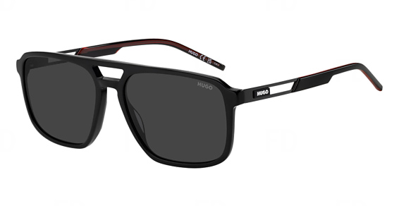 HUGO HG 1383/S/US - 807ir Black, Acetate, Aviator frame
