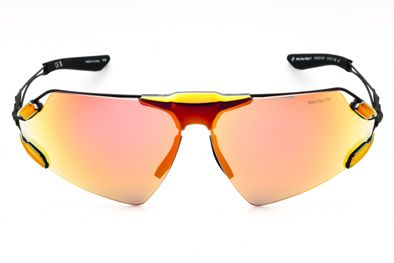 Nike NIKE ZEUS EDGE E EV24031 - Total Orange, Titanium, Oval frame