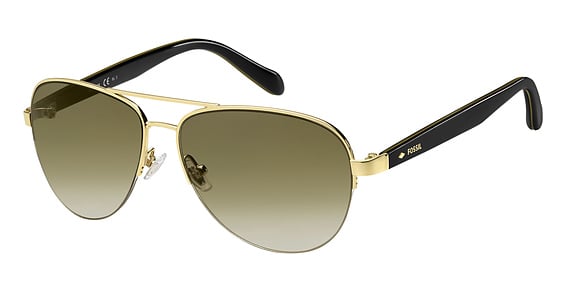 Fossil FOS 3062/S - Blsdb Gold Blak, Metal, Aviator frame