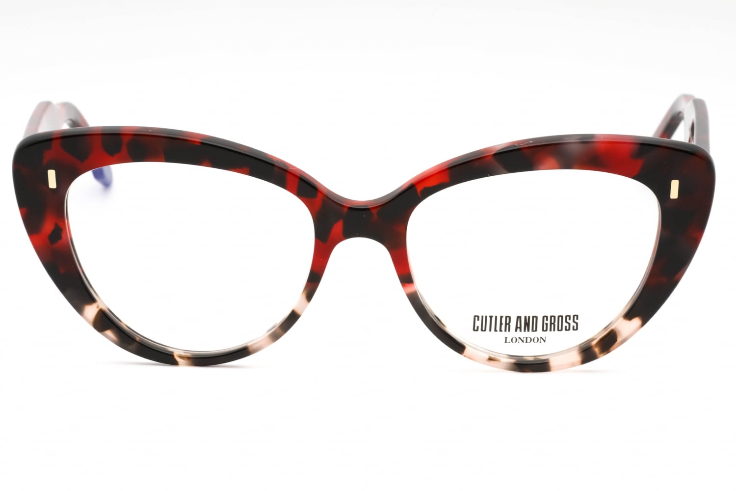 Cutler and Gross CG1350 - RED Havana, Plastic, Cat Eye frame