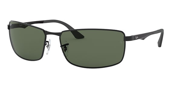Ray-Ban RB3498 N/A - Black, Metal, Rectangle frame