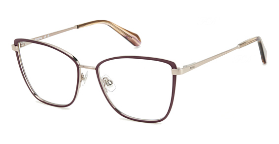 Fossil FOS 7176/G - Lilac, Stainless Steel, Cat Eye frame
