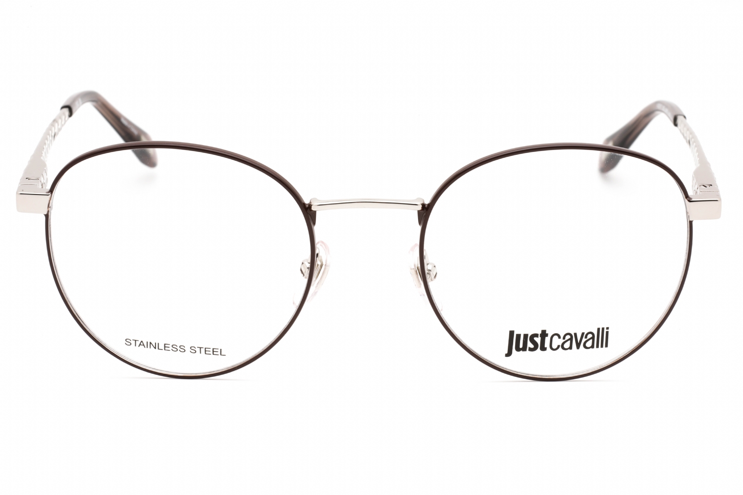 Just Cavalli VJC017 - Shiny Palladium, Metal, Round frame