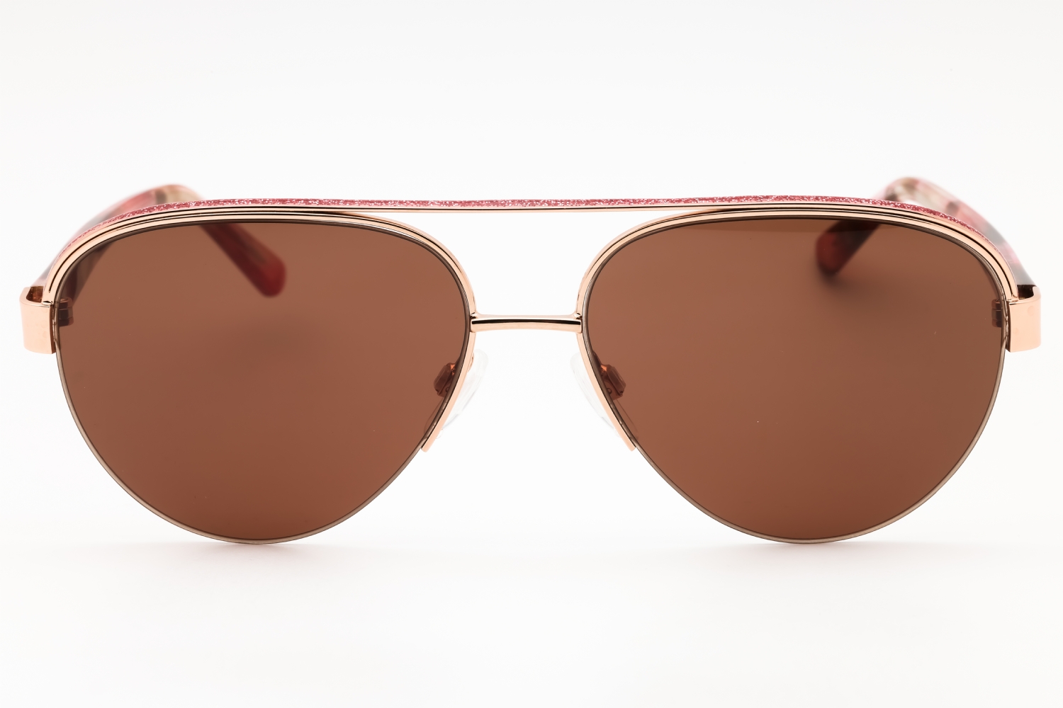 Bebe BB7252 - Rose Gold, Metal, Aviator frame