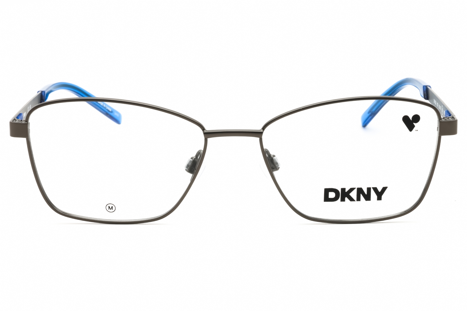 DKNY DK1035 - Satin Gunmetal, Metal, Rectangle frame