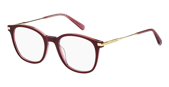 Tommy Hilfiger TH 2050 - Burgundy Pink, Acetate, Rectangle frame