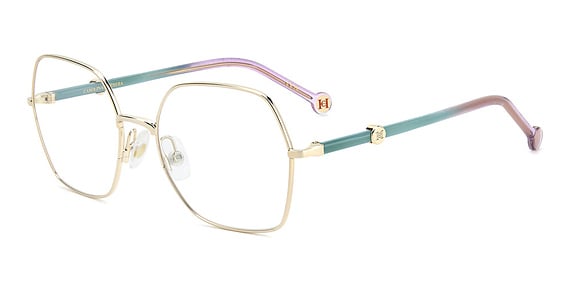 Carolina Herrera HER 0389 - Gold, Metal, Geometric frame