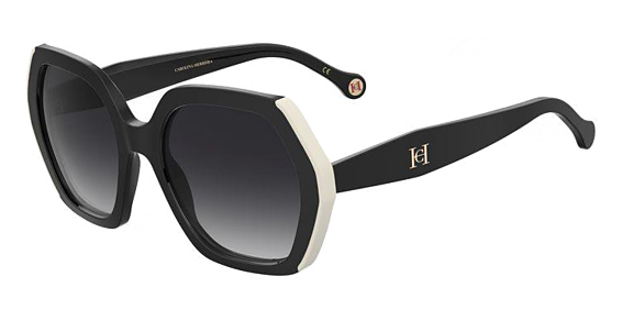 Carolina Herrera HER 0181/S - 80s9o Black Whte, Acetate, Geometric frame