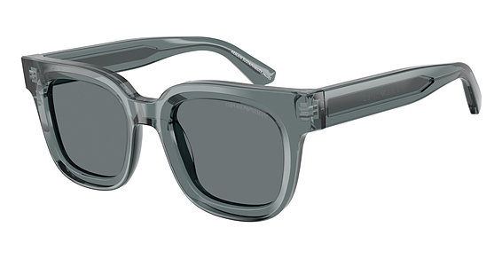 Emporio Armani EA4271F - Shiny Transparent Grey, Plastic, Rectangle frame