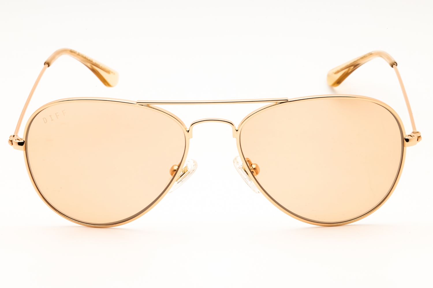 DIFF Eyewear SDFCRUZ - Gold, Metal, Aviator frame