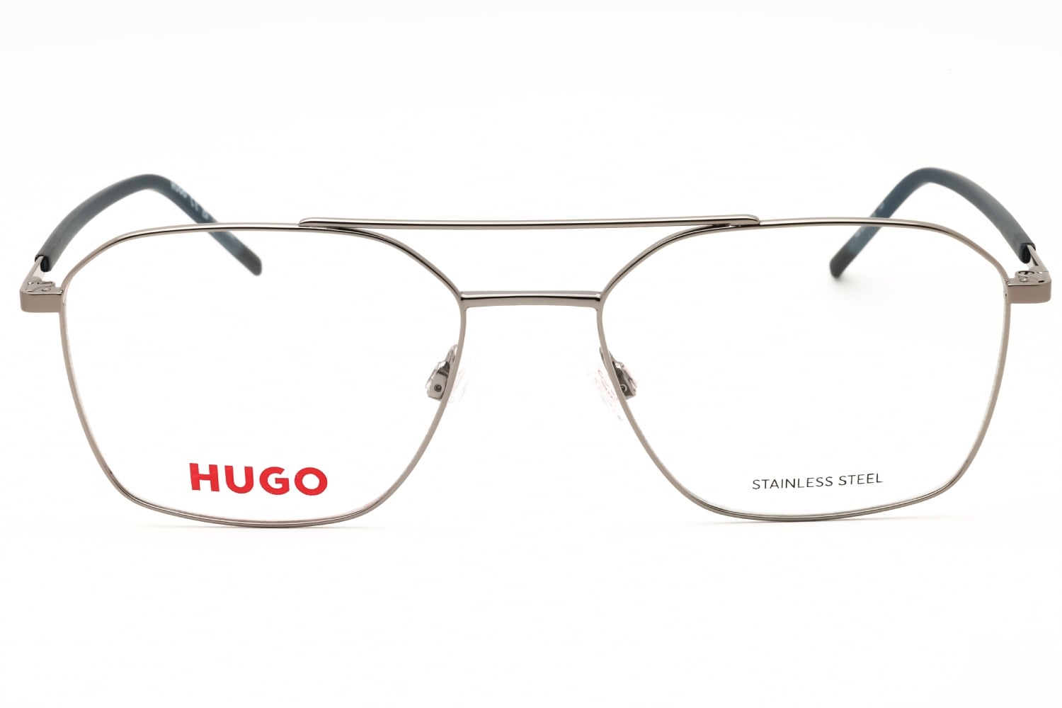 HUGO HG 1274 - Ruthenium Silver, Metal, Rectangle frame